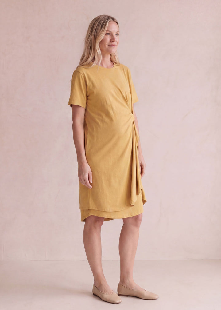 Side Knot Jersey Dress