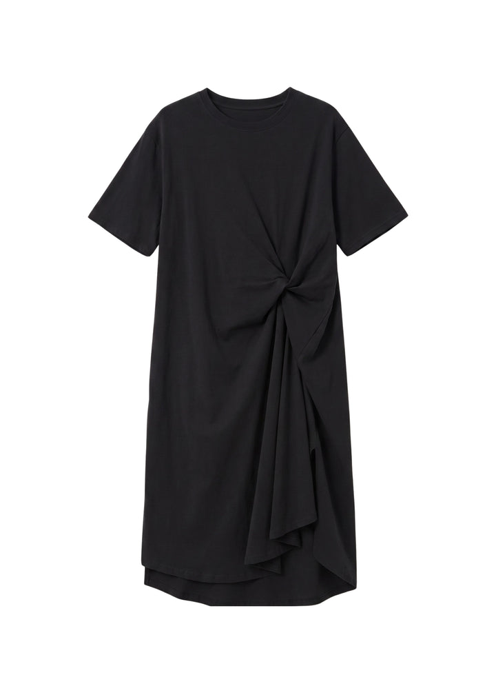 Side Knot Jersey Dress