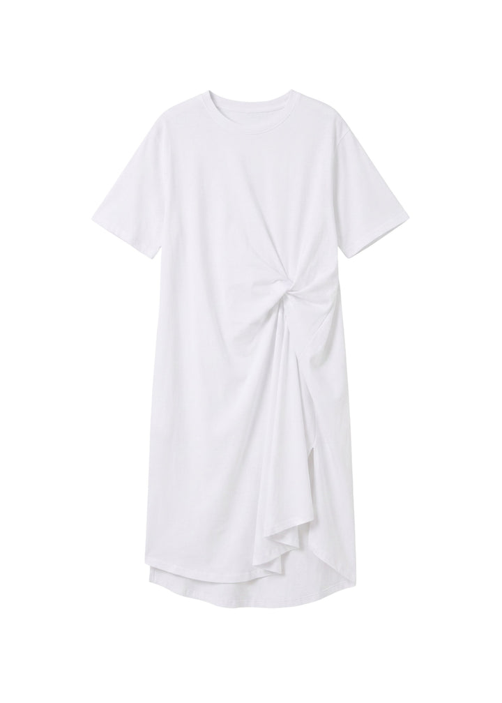 Side Knot Jersey Dress