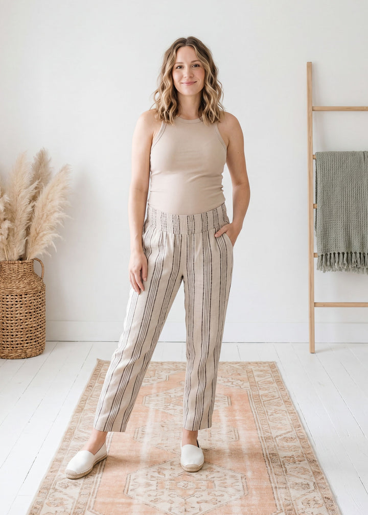 Smocked Waistband Pant
