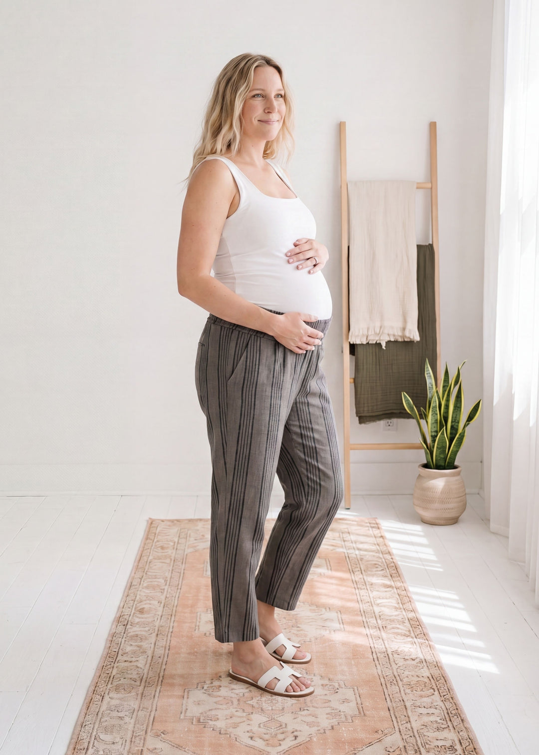 Smocked Waistband Pant