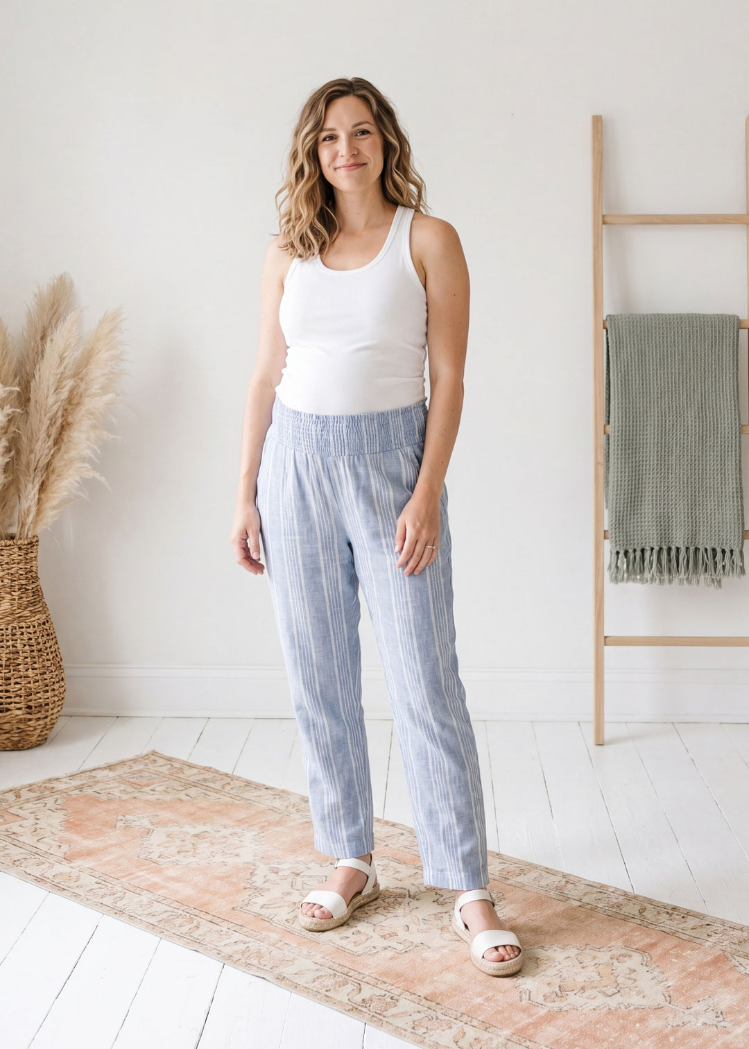 Smocked Waistband Pant
