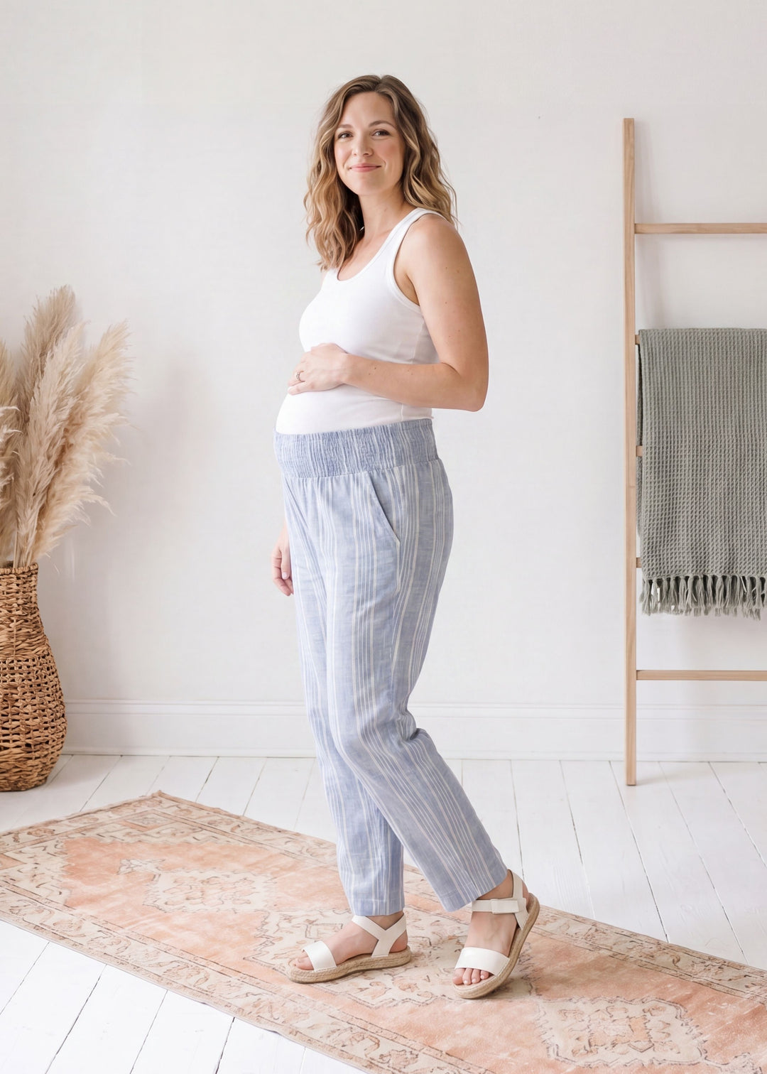 Smocked Waistband Pant