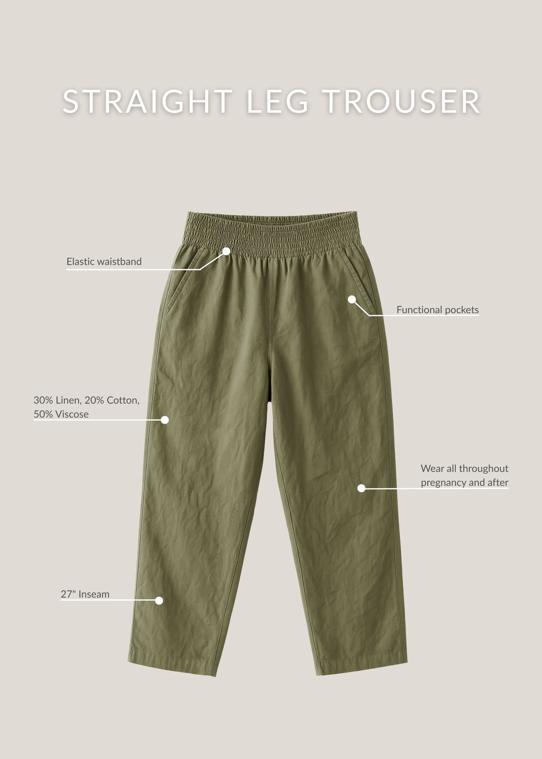 Straight Leg Trouser