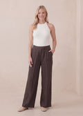Tailored Wide Leg Pant in Linen