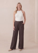 Tailored Wide Leg Pant in Linen