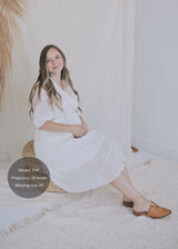 Textured Nursing Crossover Dress