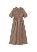 Textured Nursing Crossover Dress