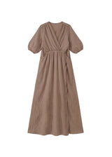 Textured Nursing Crossover Dress