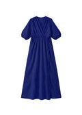Textured Nursing Crossover Dress