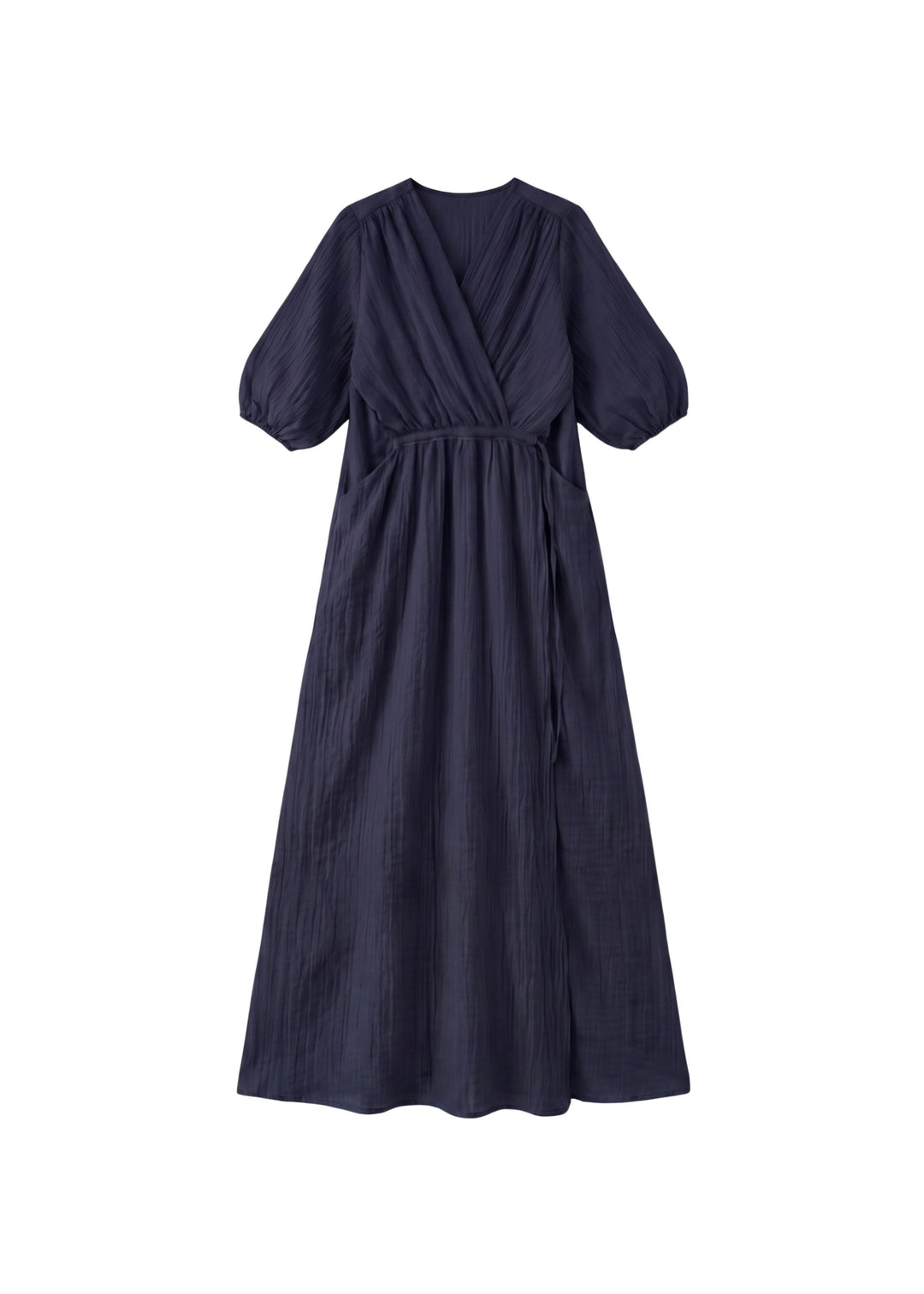 Textured Nursing Crossover Dress