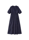 Textured Nursing Crossover Dress