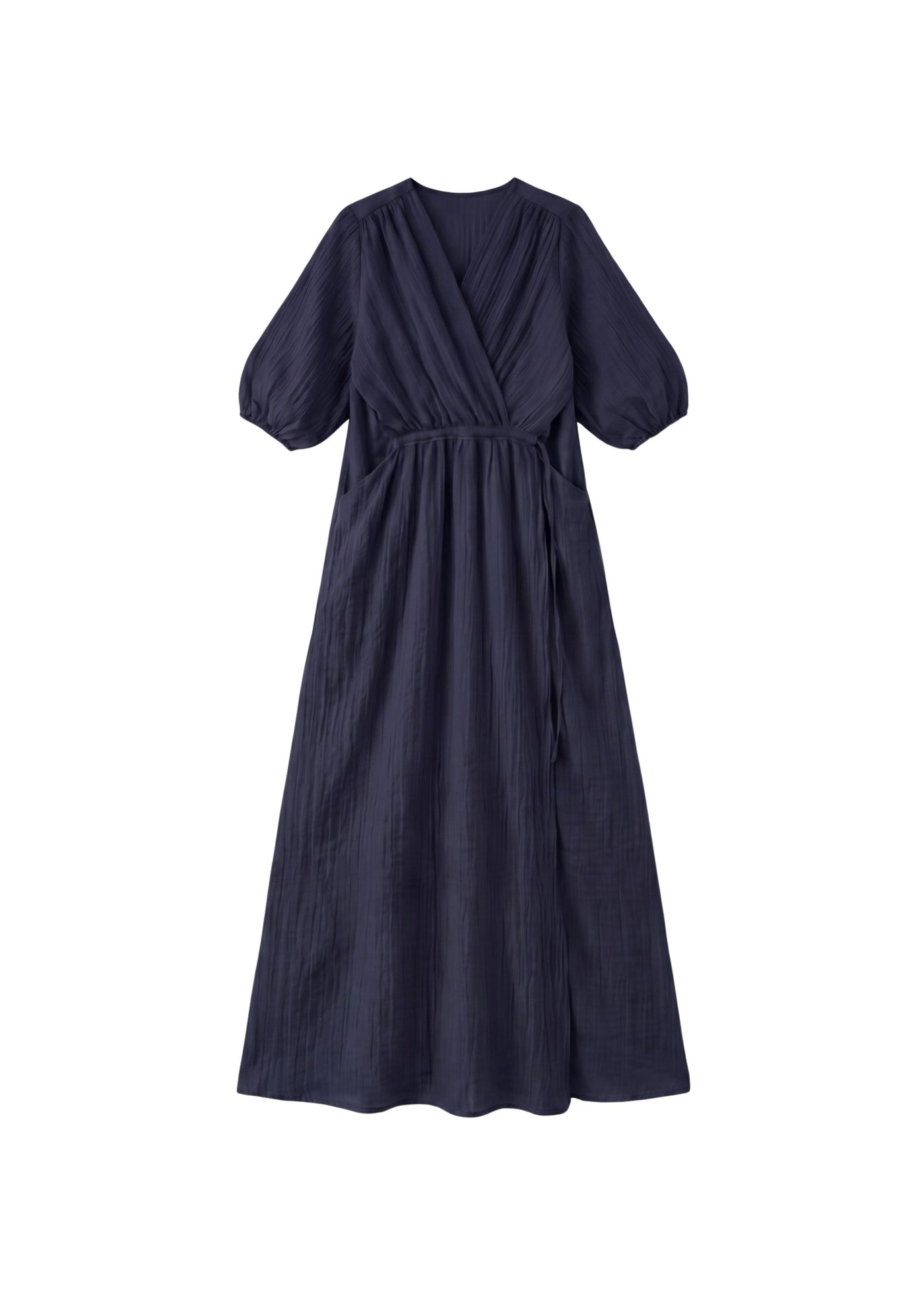 Textured Nursing Crossover Dress