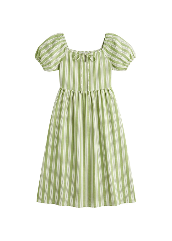 Tie Front Stripe Dress