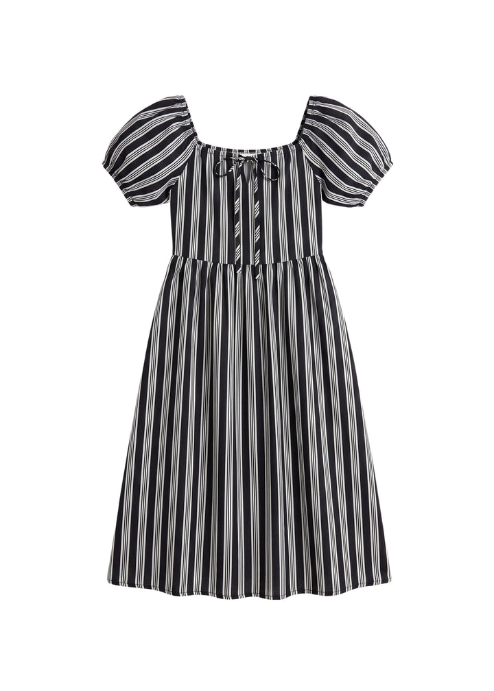 Tie Front Stripe Dress
