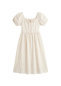 Tie Front Stripe Dress