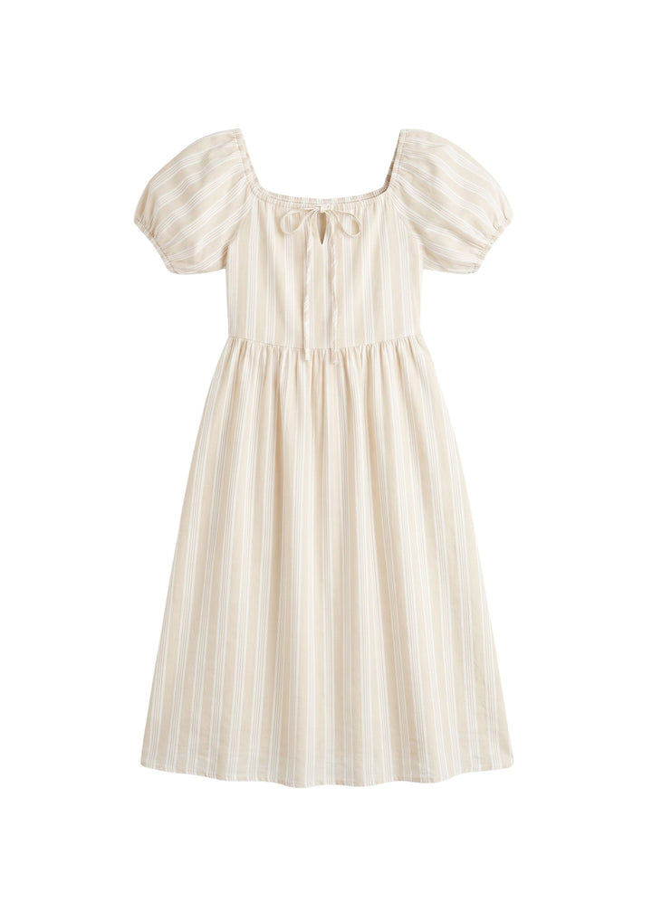 Tie Front Stripe Dress