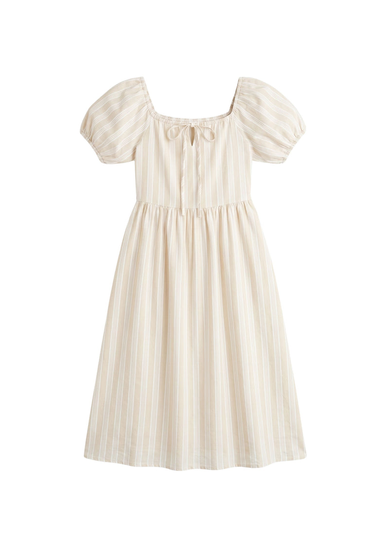 Tie Front Stripe Dress