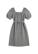 Tie Waist Gingham Dress