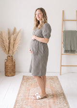 Tie Waist Gingham Dress