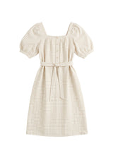 Tie Waist Gingham Dress