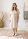 Tie Waist Gingham Dress
