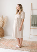 Tie Waist Gingham Dress