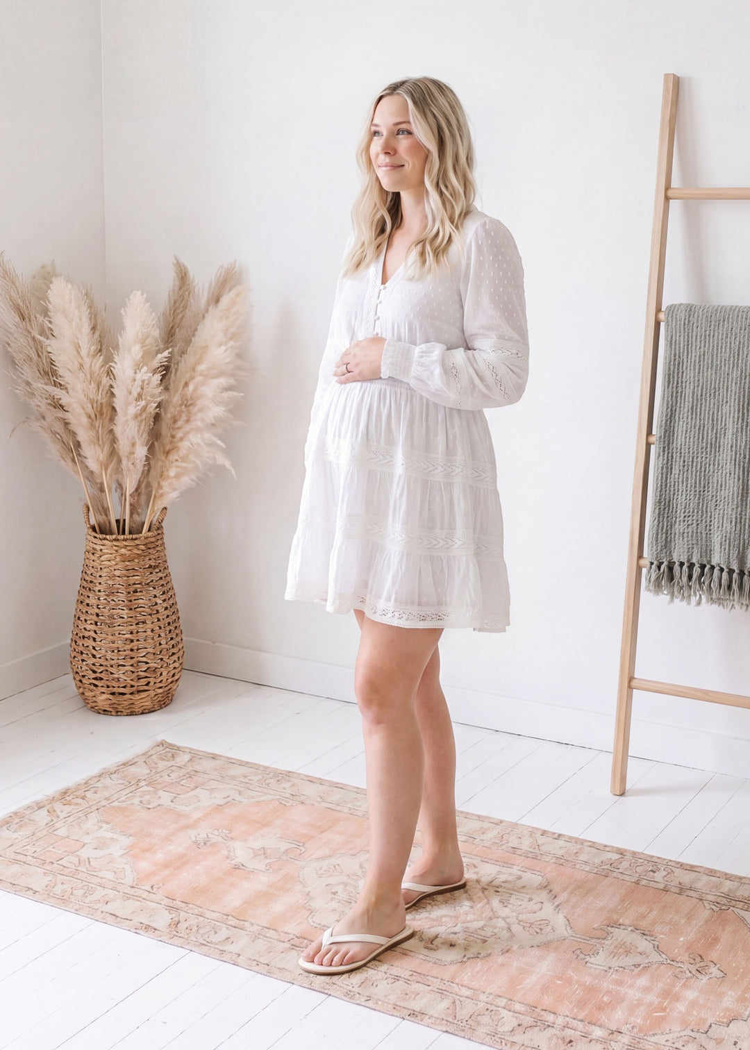 Tiered Lace Mini Dress