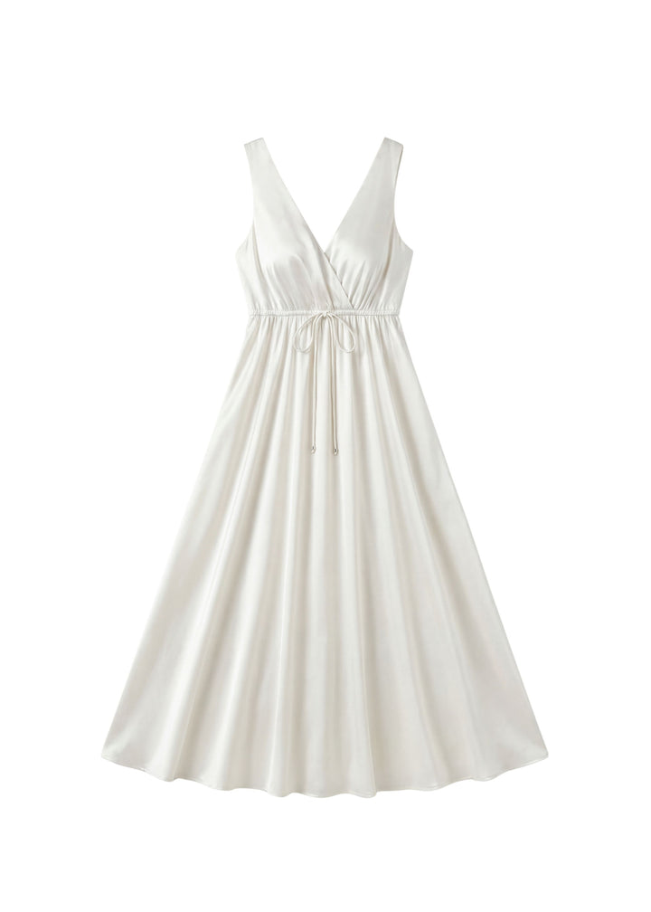 Transitional Satin Silk Slip Dress