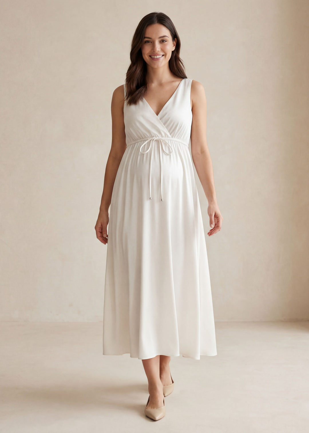 Transitional Satin Silk Slip Dress