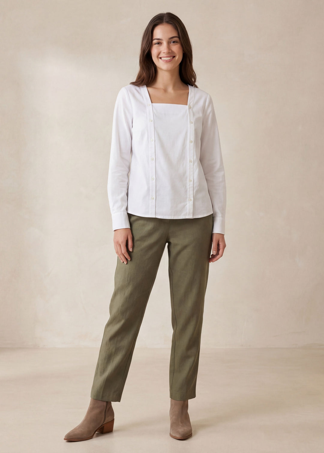 Transitional Double-Buttoned Long Sleeves