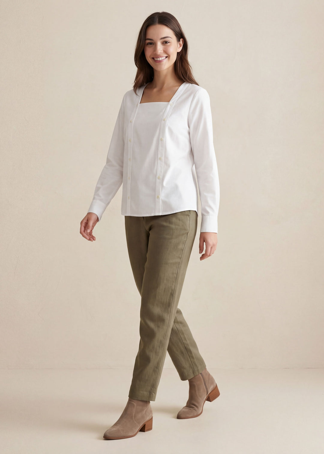 Transitional Double-Buttoned Long Sleeves