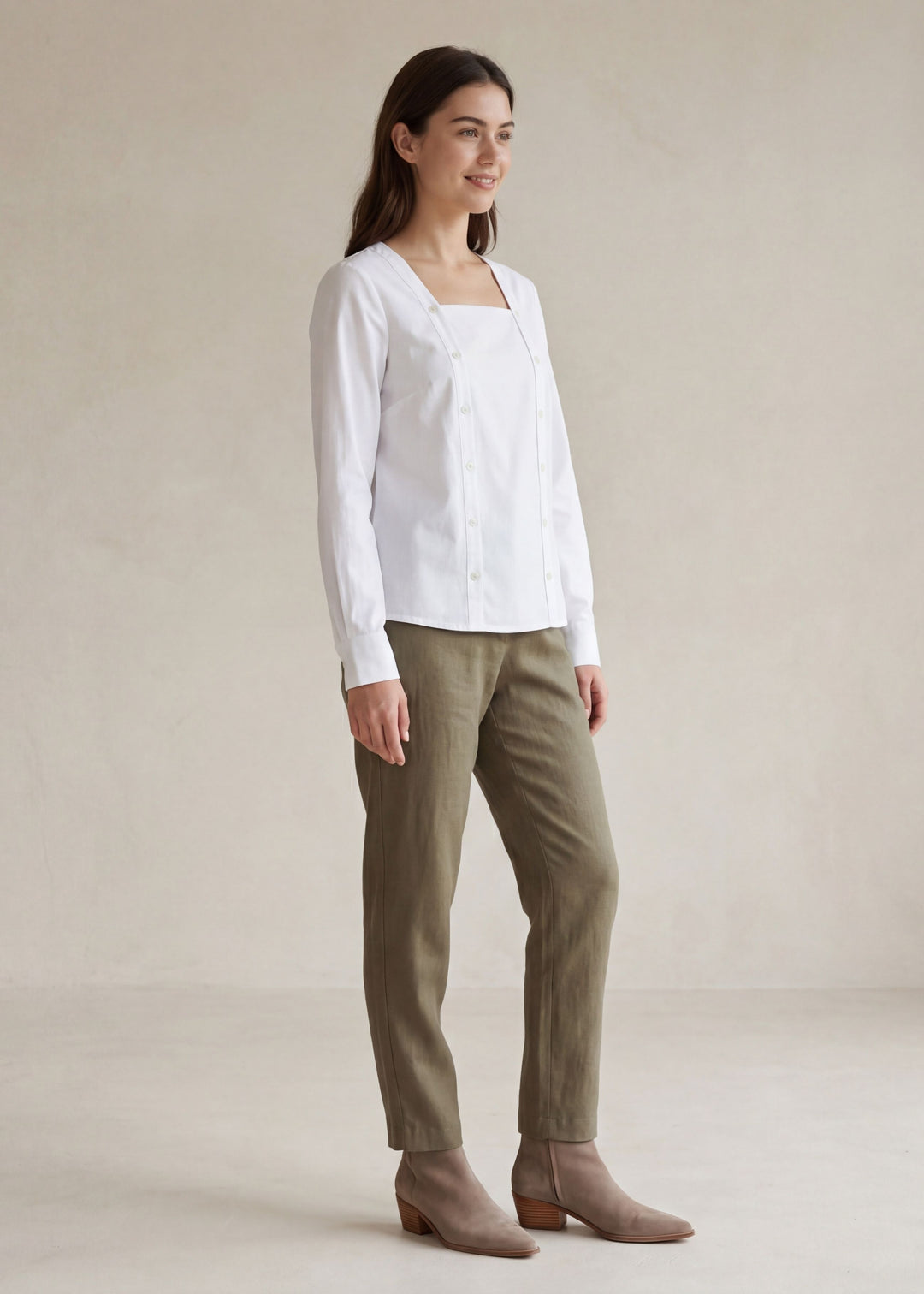 Transitional Double-Buttoned Long Sleeves
