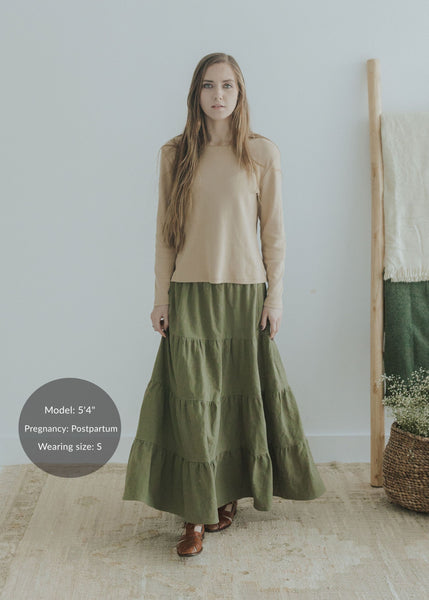 Skirt in Cotton/Linen - Final Sale – EMME