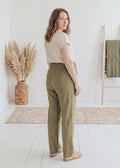 Transitional Straight Leg Smocked Pant in Reedcloth™