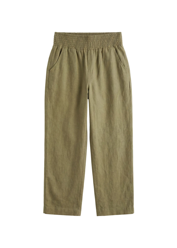 Transitional Straight Leg Smocked Pant in Reedcloth™