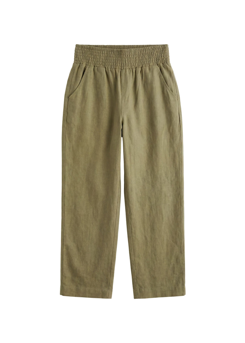 Transitional Straight Leg Smocked Pant in Reedcloth™