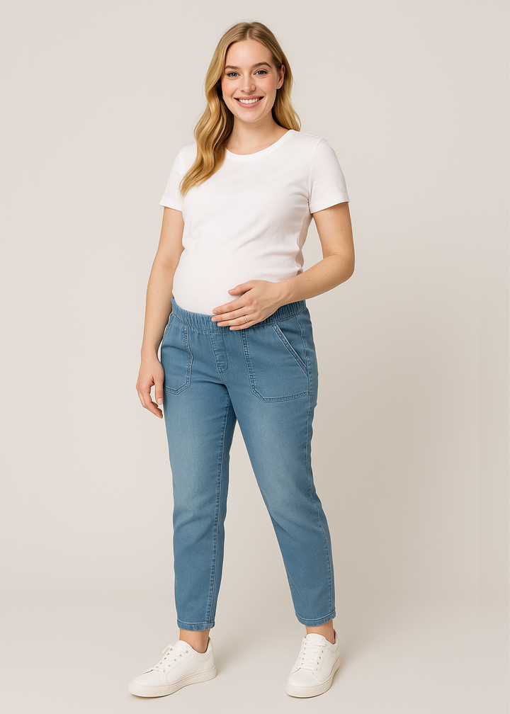 Transitional Stretch Denim Jogger