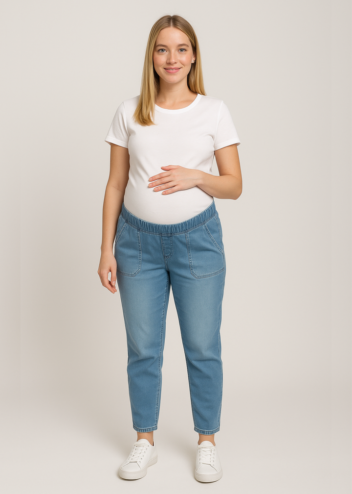Transitional Stretch Denim Jogger