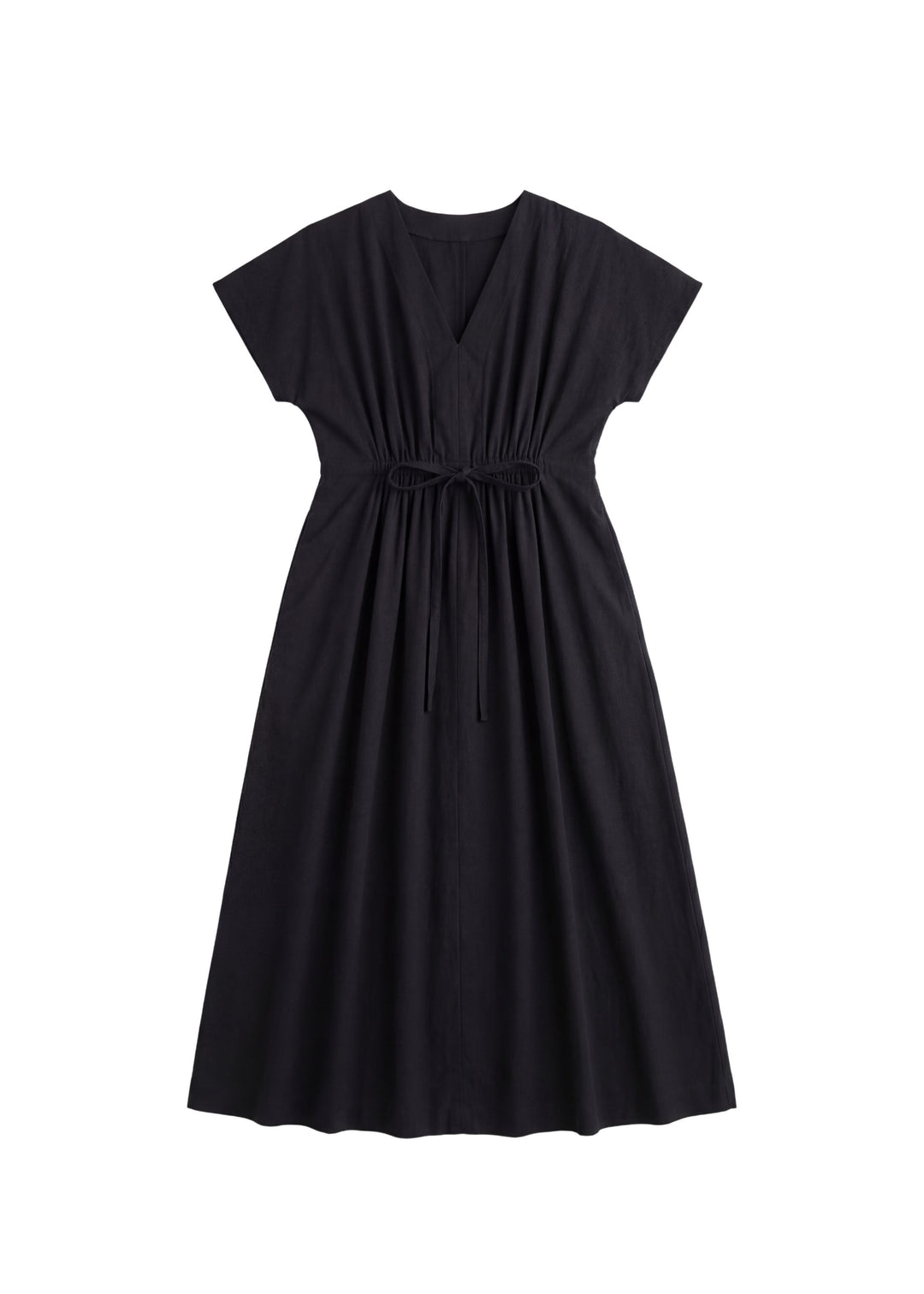 Waist Gathered Dress in Cotton Poplin EMME Waist Gathered Dress in Cotton Poplin EMME