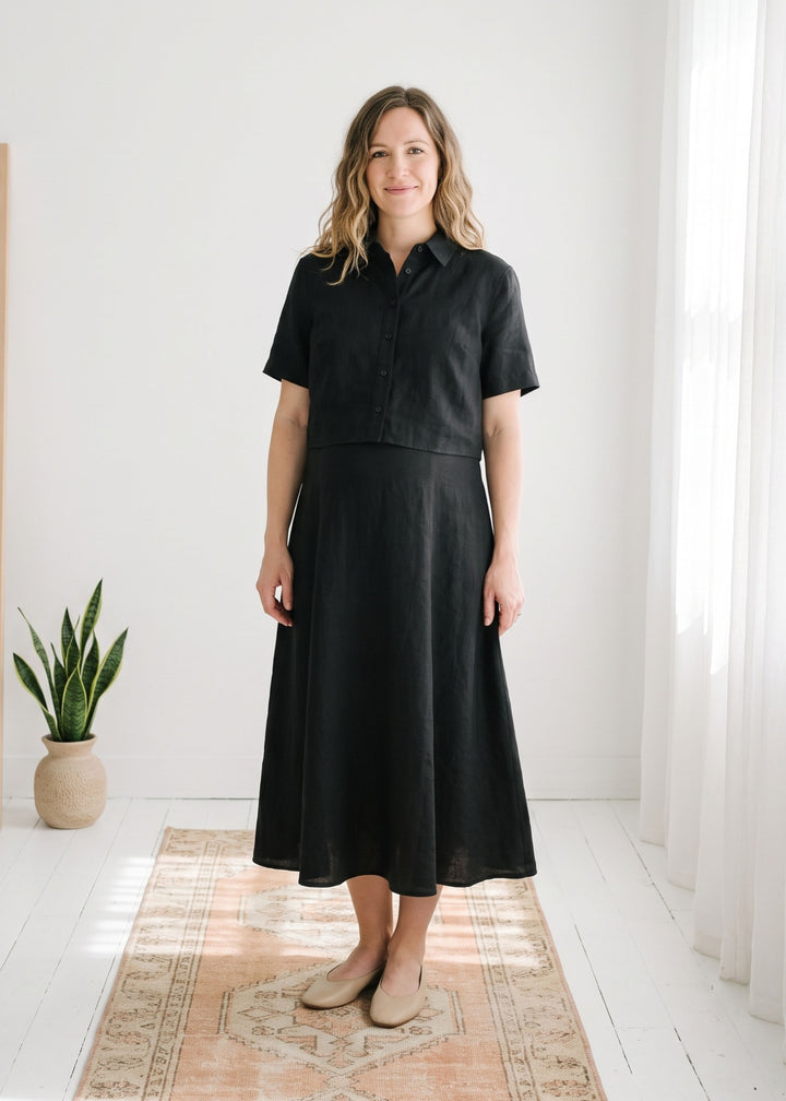 Two Piece Nursing Shirt Dress