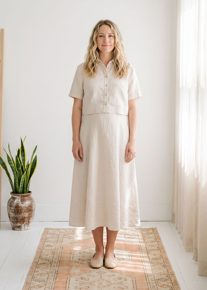 Two Piece Nursing Shirt Dress