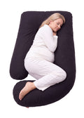 U-Shaped Pregnancy Pillow + Cover in Percale 100% Cotton