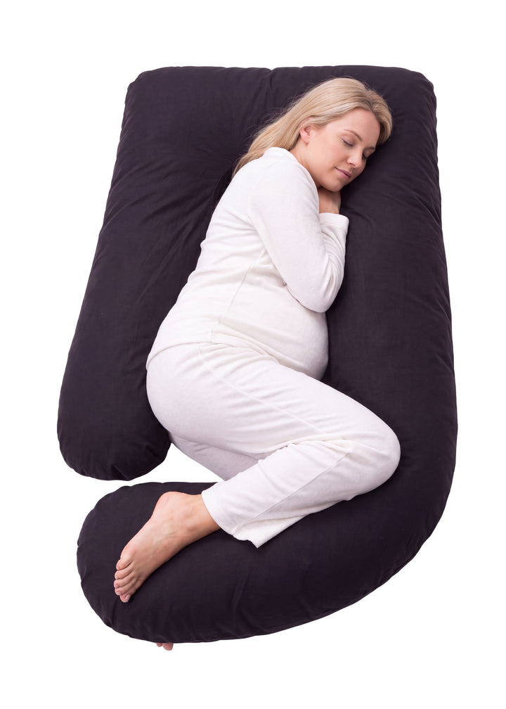 U-Shaped Pregnancy Pillow + Cover in Percale 100% Cotton