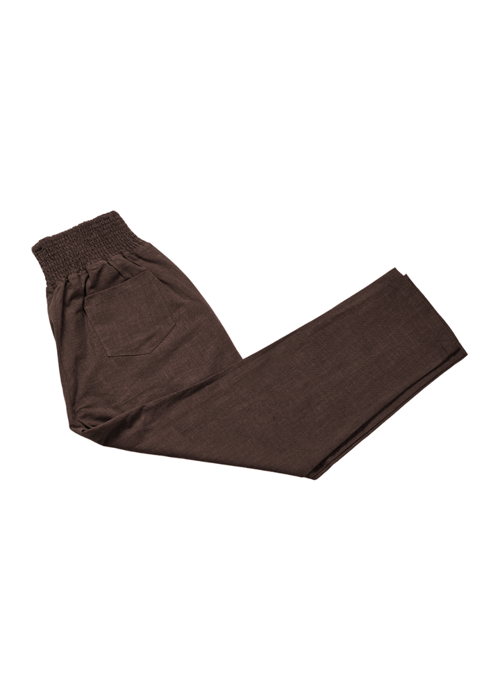 Everyday Smocked Linen Pant - Extended Inseam
