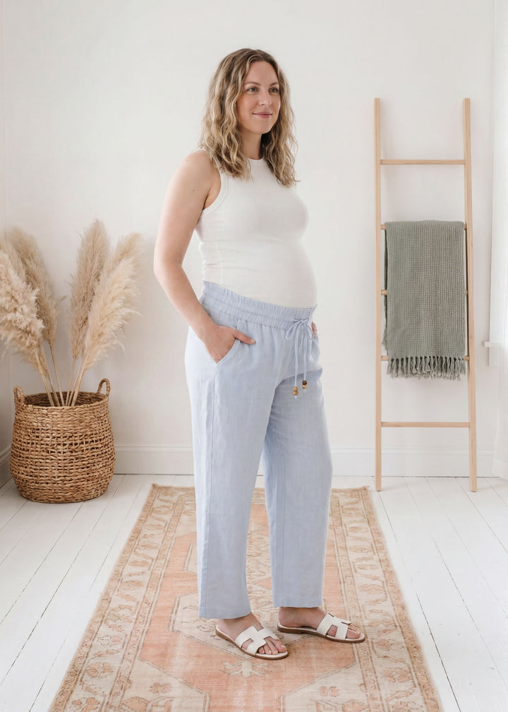Wide Leg Drawstring Pants