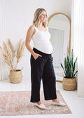 Wide Leg Flow Pant in Cotton/Linen