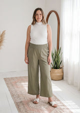 Wide Leg Flow Pant in Cotton/Linen