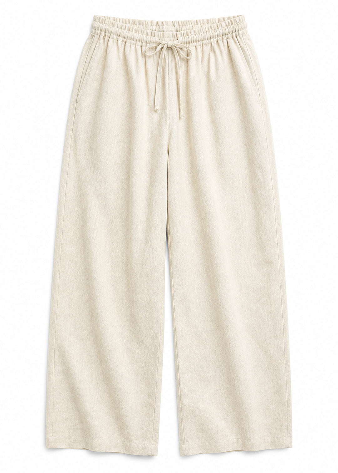 Drawstring Wide-Leg Pant in Linen