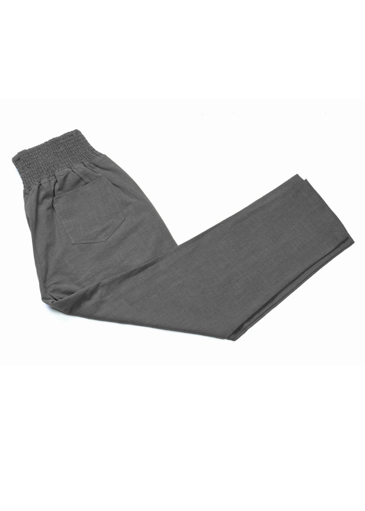 Everyday Transitional Smocked Linen Pant - Grey / XS - Pants